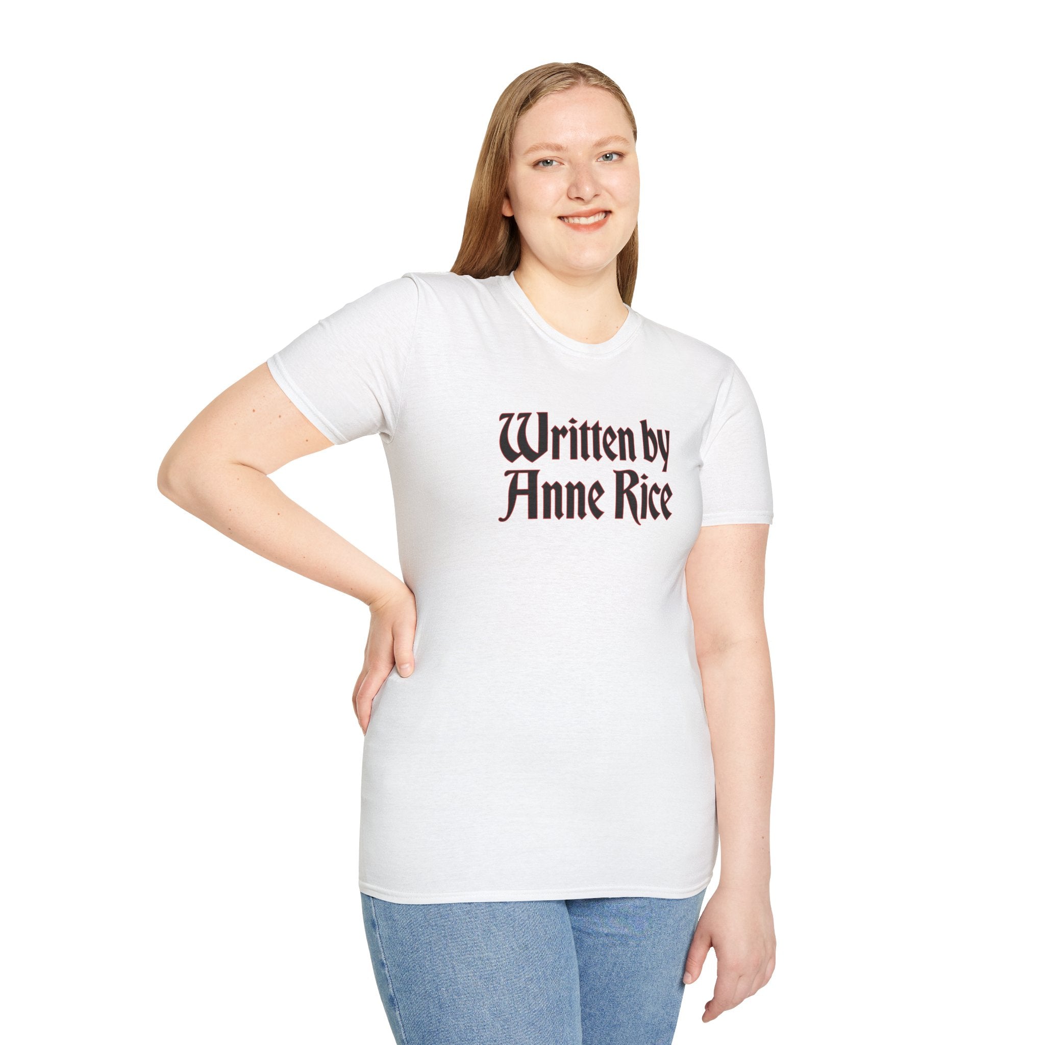 Written by Anne Rice T-Shirt - black lettering