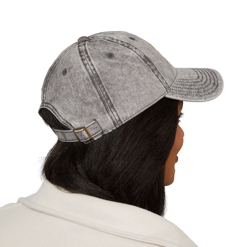 Written by Anne Rice Hat | Embroidered - Yellow lettering