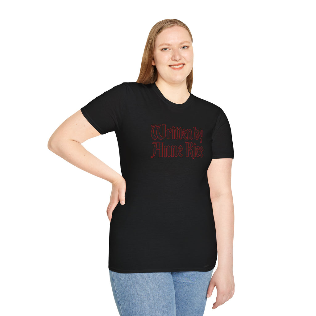 Written by Anne Rice T-Shirt - black lettering