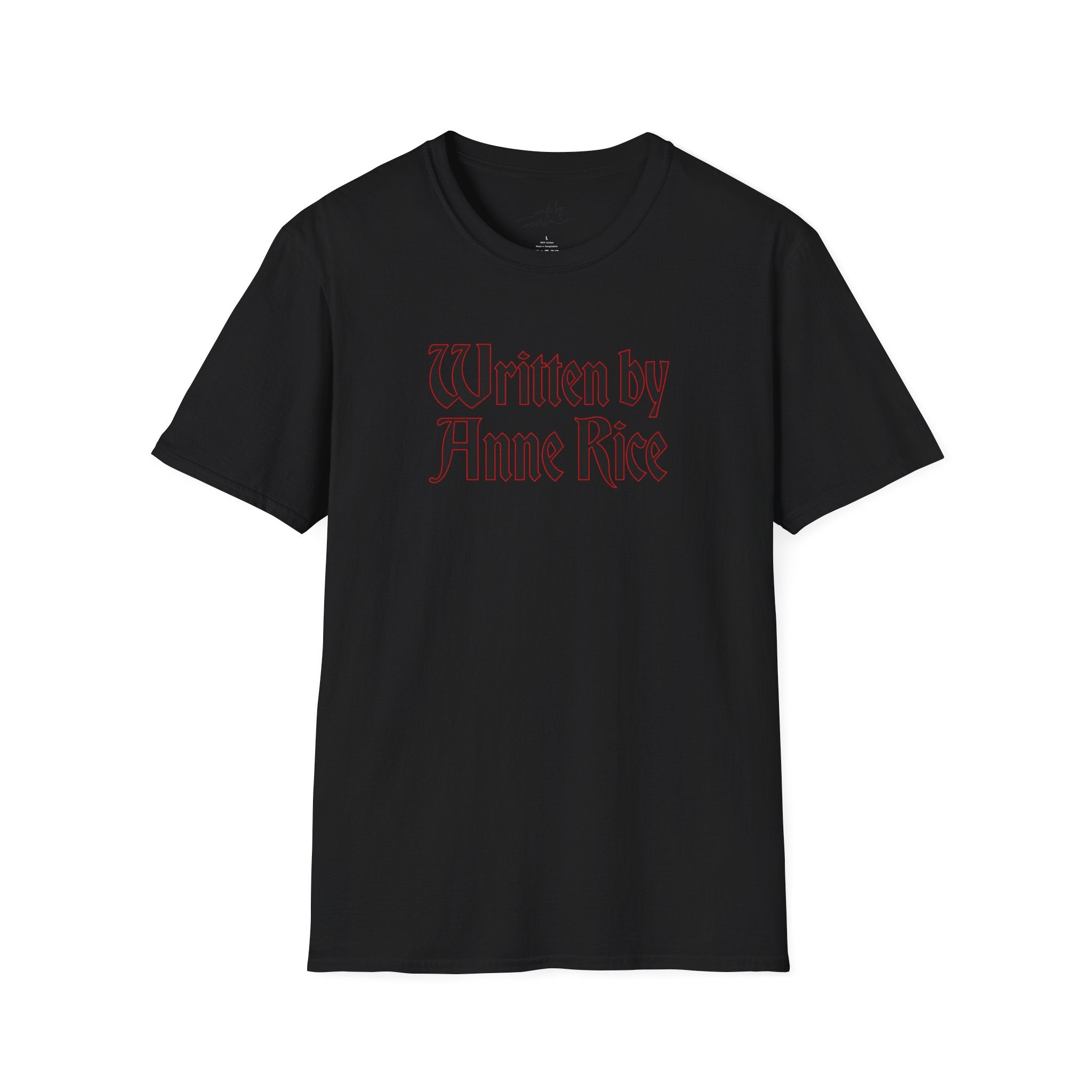 Written by Anne Rice T-Shirt - black lettering