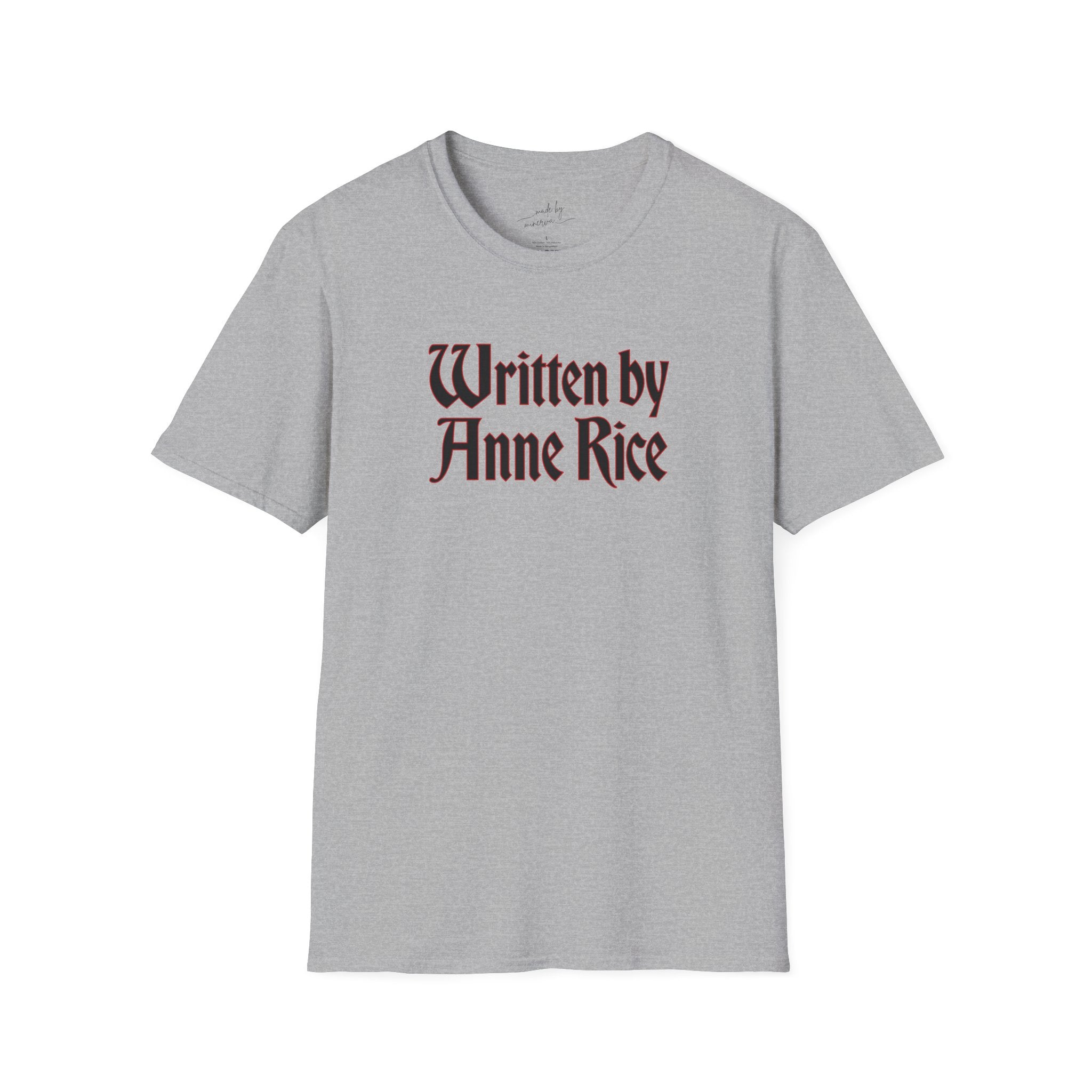 Written by Anne Rice T-Shirt - black lettering