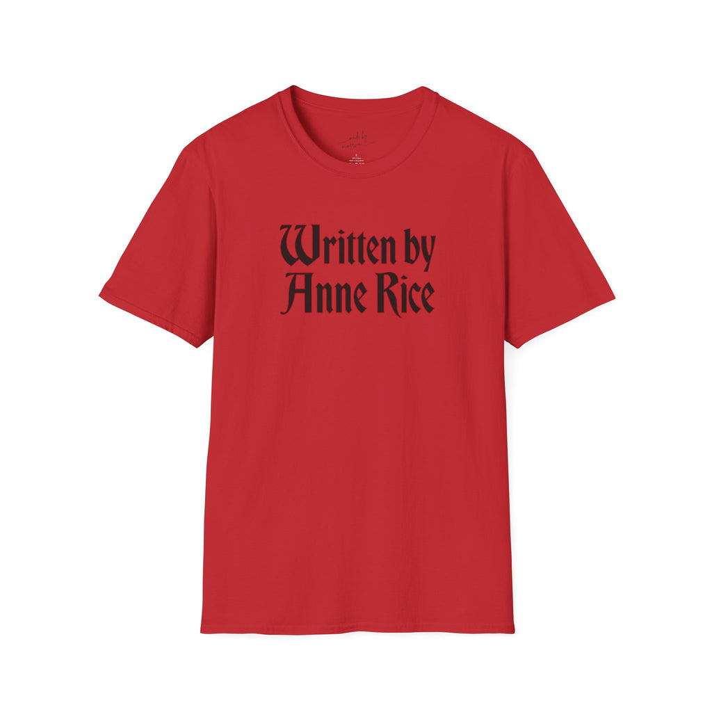 Written by Anne Rice T-Shirt - black lettering