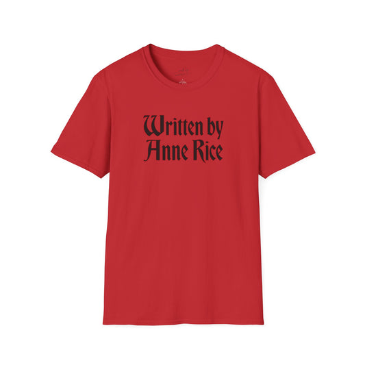 Written by Anne Rice T-Shirt - black lettering