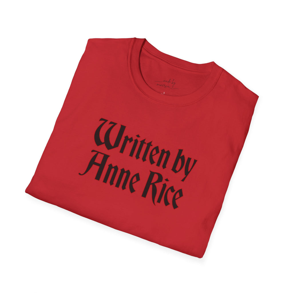 Written by Anne Rice T-Shirt - black lettering