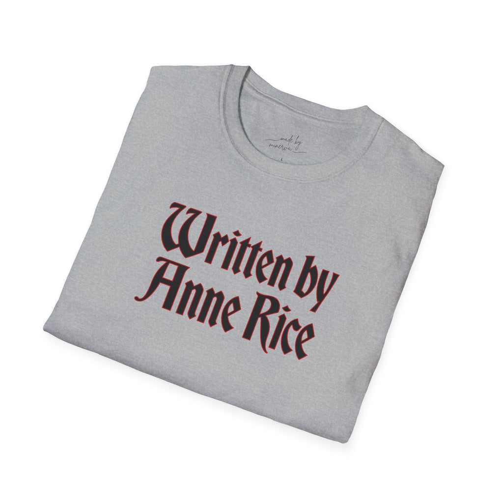 Written by Anne Rice T-Shirt - black lettering