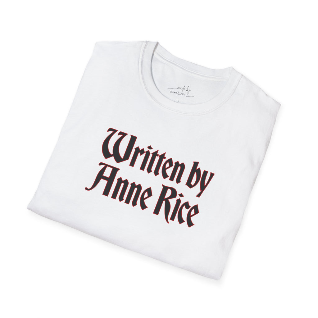 Written by Anne Rice T-Shirt - black lettering