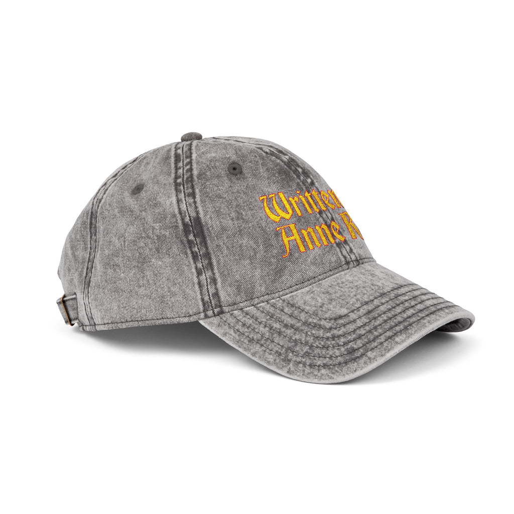 Written by Anne Rice Hat | Embroidered - Yellow lettering