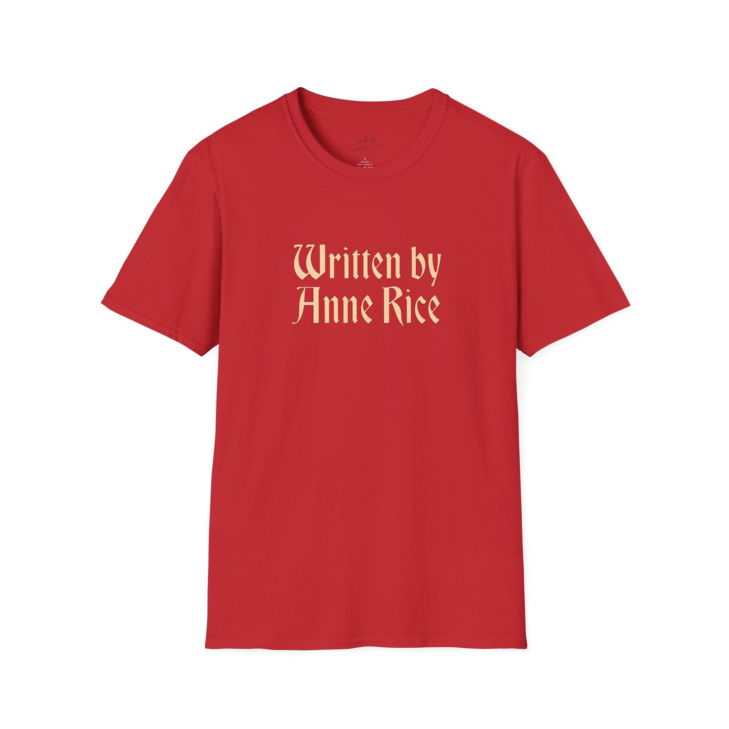 Written by Anne Rice T-Shirt - beige lettering