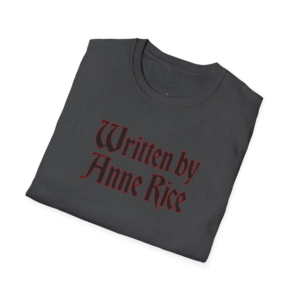 Written by Anne Rice T-Shirt - black lettering