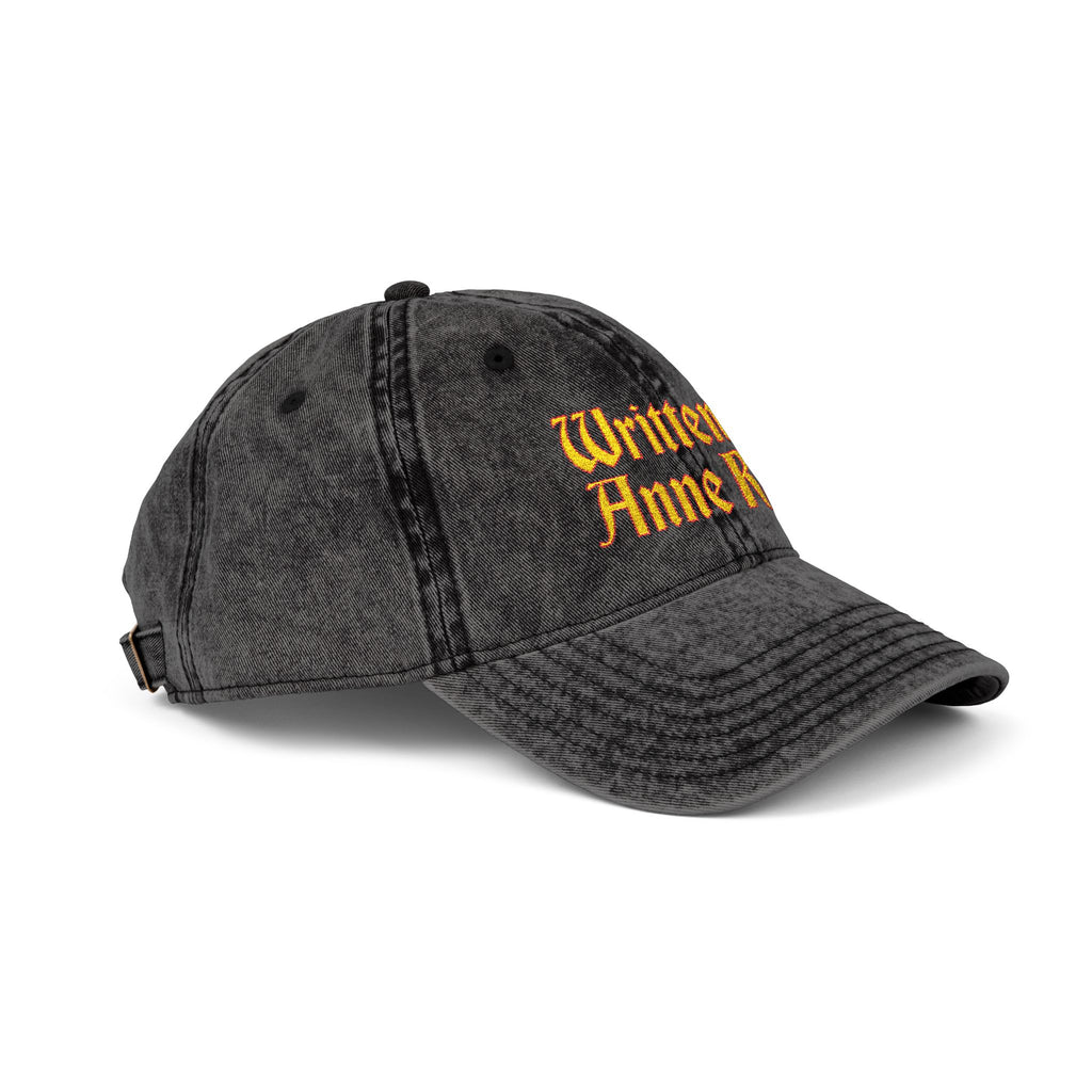 Written by Anne Rice Hat | Embroidered - Yellow lettering
