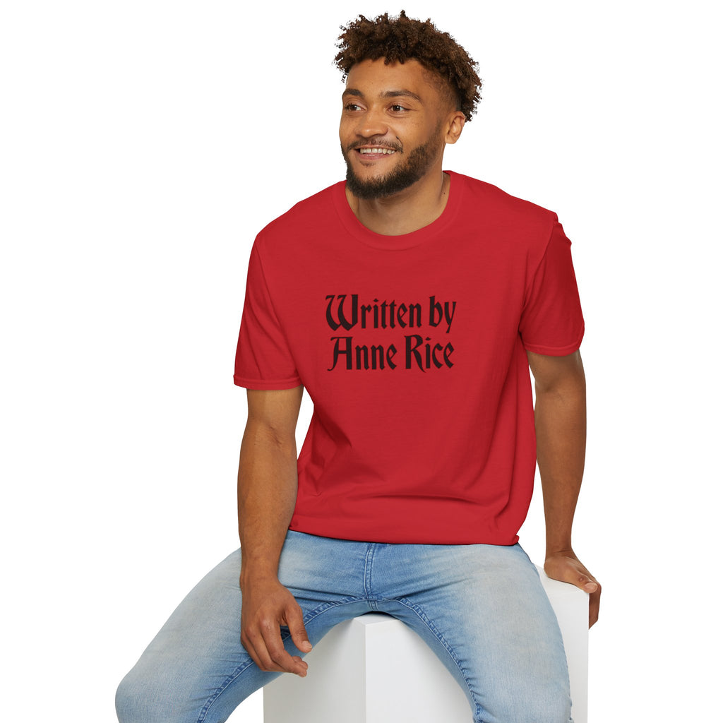 Written by Anne Rice T-Shirt - black lettering