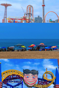 Coney Island Beach Postcard