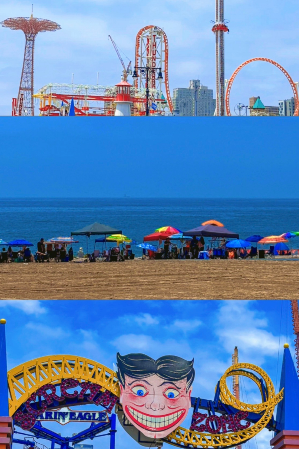 Coney Island Beach Postcard